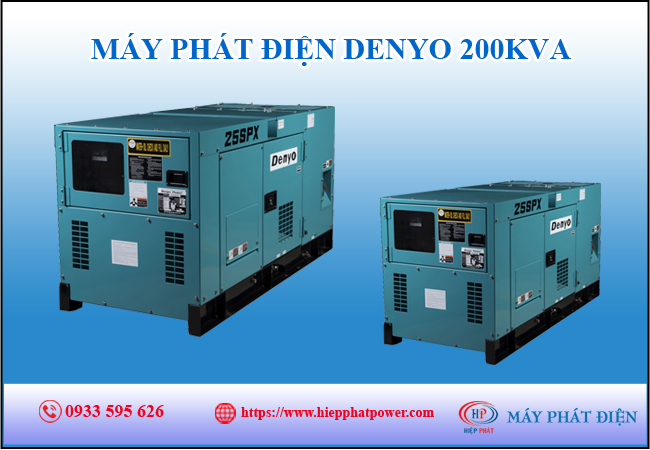 Máy phát điện Denyo 200kva