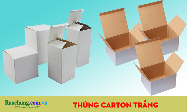 Thùng carton trắng