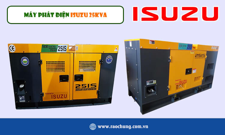 Máy phát điện Isuzu 25kva