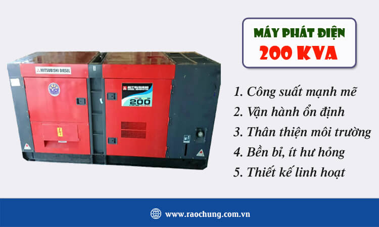 Máy phát điện 200kva 