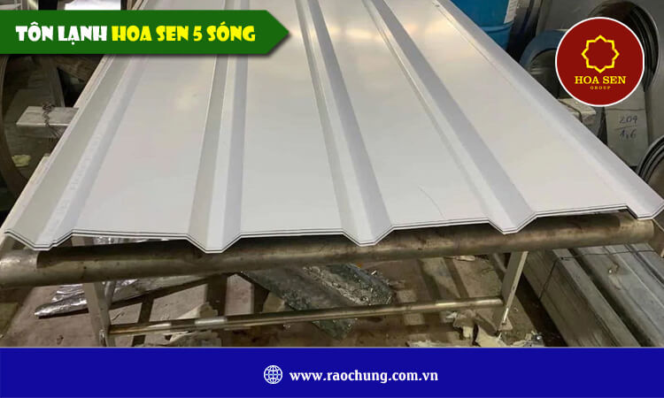 Tôn lạnh Hoa Sen 5 sóng