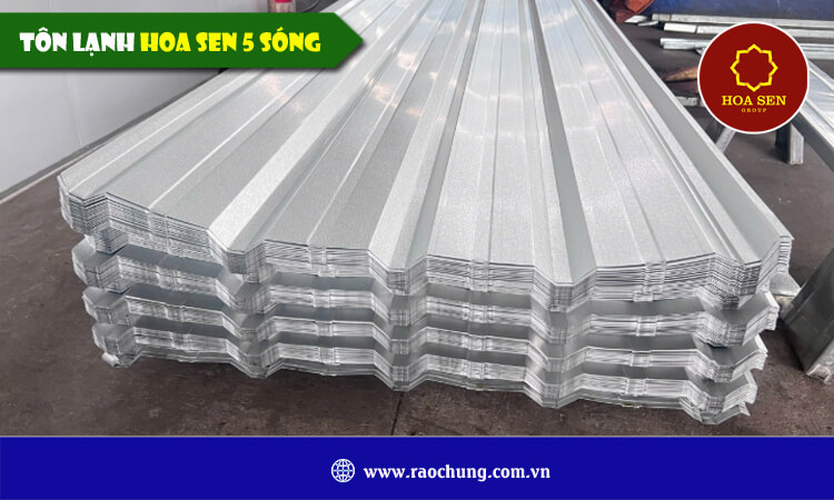 Tôn lạnh Hoa Sen 5 sóng