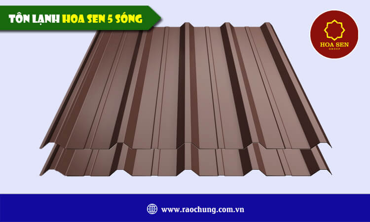 Tôn lạnh Hoa Sen 5 sóng